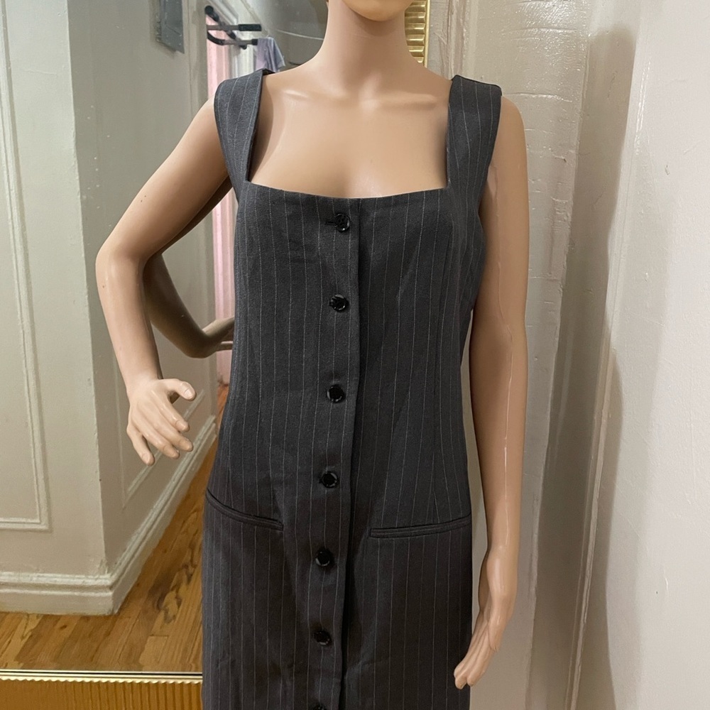 Abercrombie & Fitch Charcoal Button-Down Shirt NWT - image 6